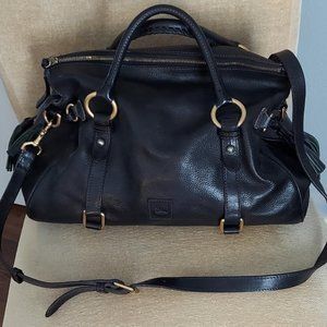 DOONEY & BOURKE FLORENTINE SATCHEL -BLACK /LARGE